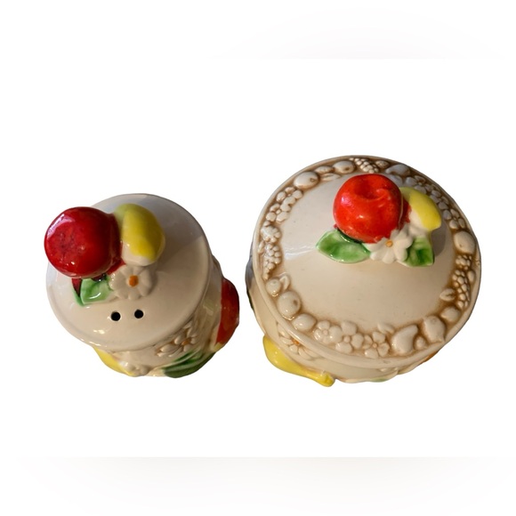 Vintage Fred Roberts Ceramic Fruit Jar Kitchen Canister and Shaker made in Japan - Picture 4 of 10